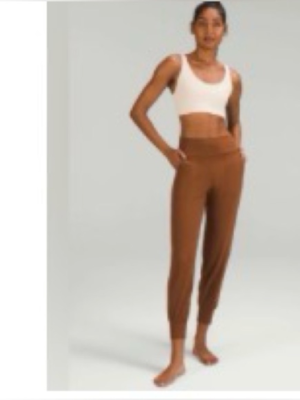 Lululemon women’s align high rise jogger Sz 6 roasted brown